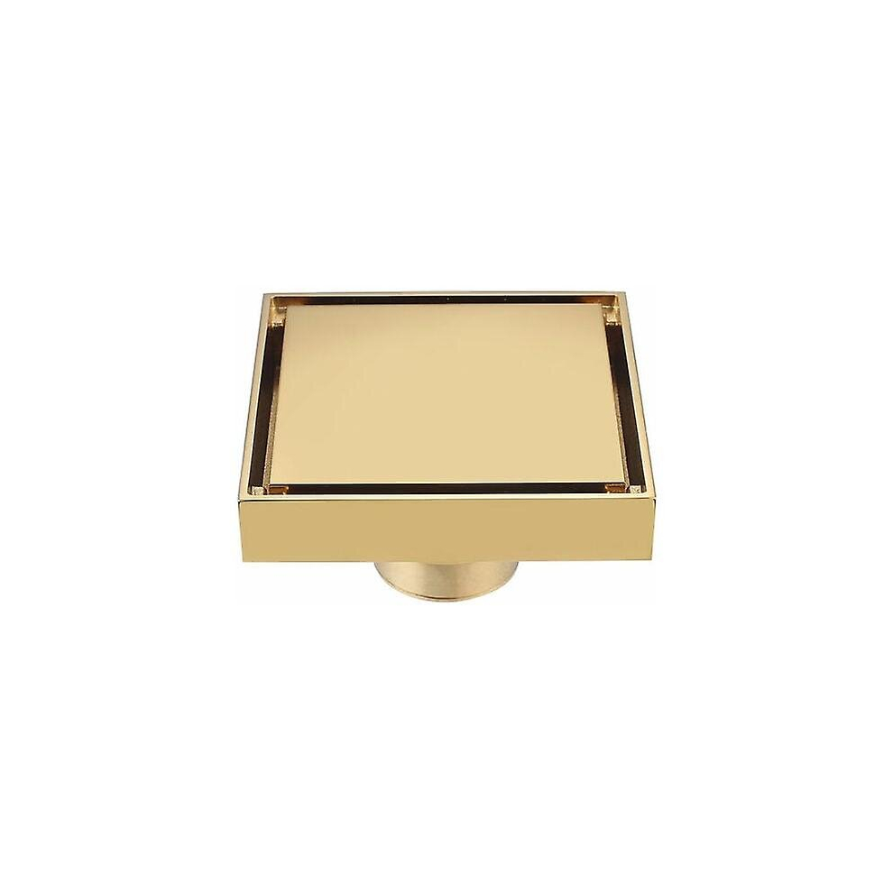 Square Floor Drain - Brushed Gold 9352969155378