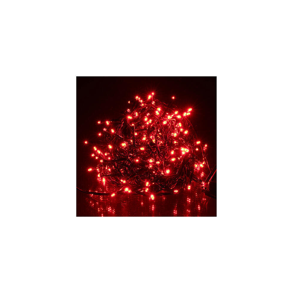 Snow Time 100 Led String Lights - Red