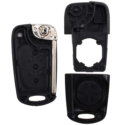 3 Buttons Flip Folding Remote Key Shell Case For Hyundai I20 I30 I35 2