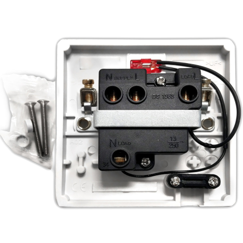 Fused Spur Connection Unit - 13A - White Standard 1