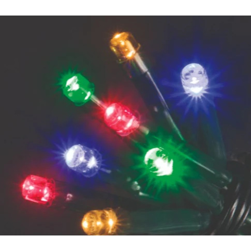 Snow Time 360 Multi Coloured LED Compact Lights w/Timer