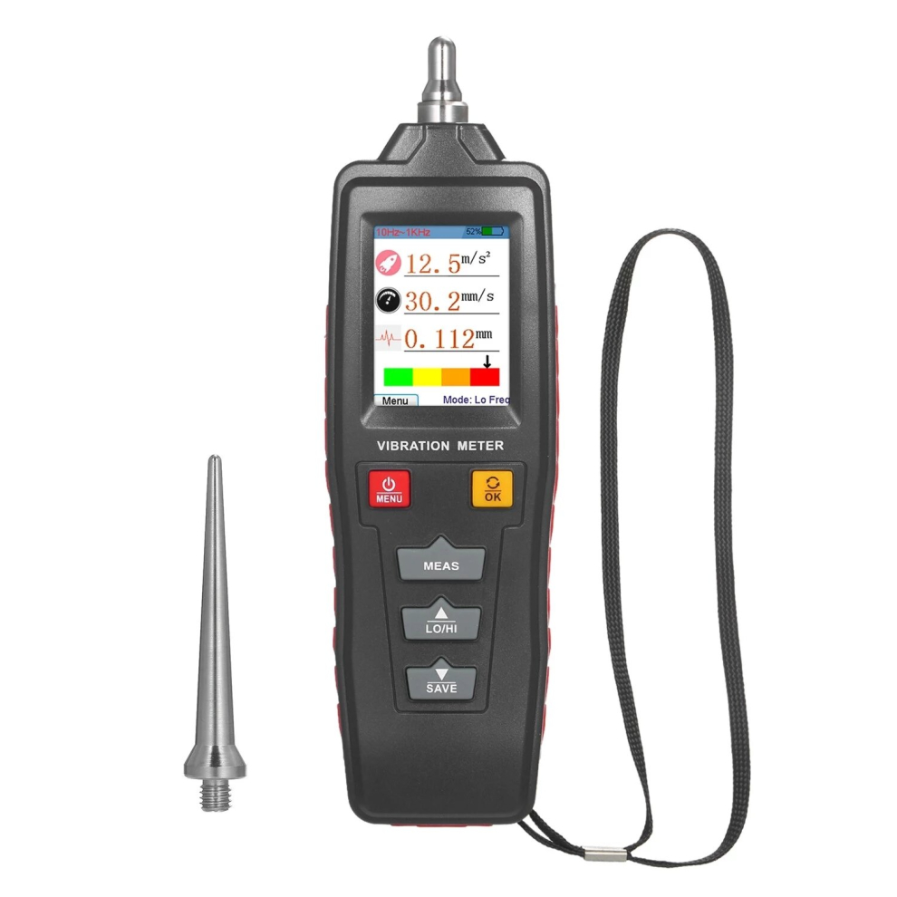 Wt63b Vibration Analyzer Vibrometer Vibroscope Color Lcd Digital Vibration Meter Rotation Acceleration Speed Displacement 6906142179434