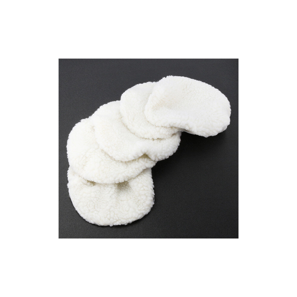 5Pcs 210Mm Polisher Buffer Pads Set Soft Wool Bonnet Pad With Loop For Polishing Buffing 7336117954305