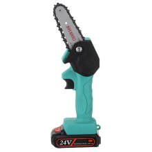 24V Rechargeable Portable Electric Saws Household Woodworking Chainsaw Garden Mini Electric Chain Saw with Battery