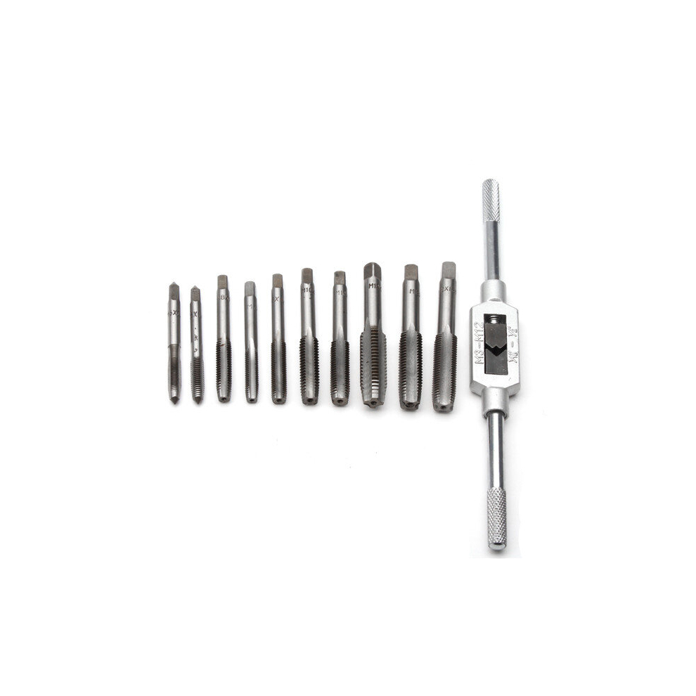 11Pcs M3-M12 Adjustable Tap Spanner With M6-M12 Tap Kit 600182735822