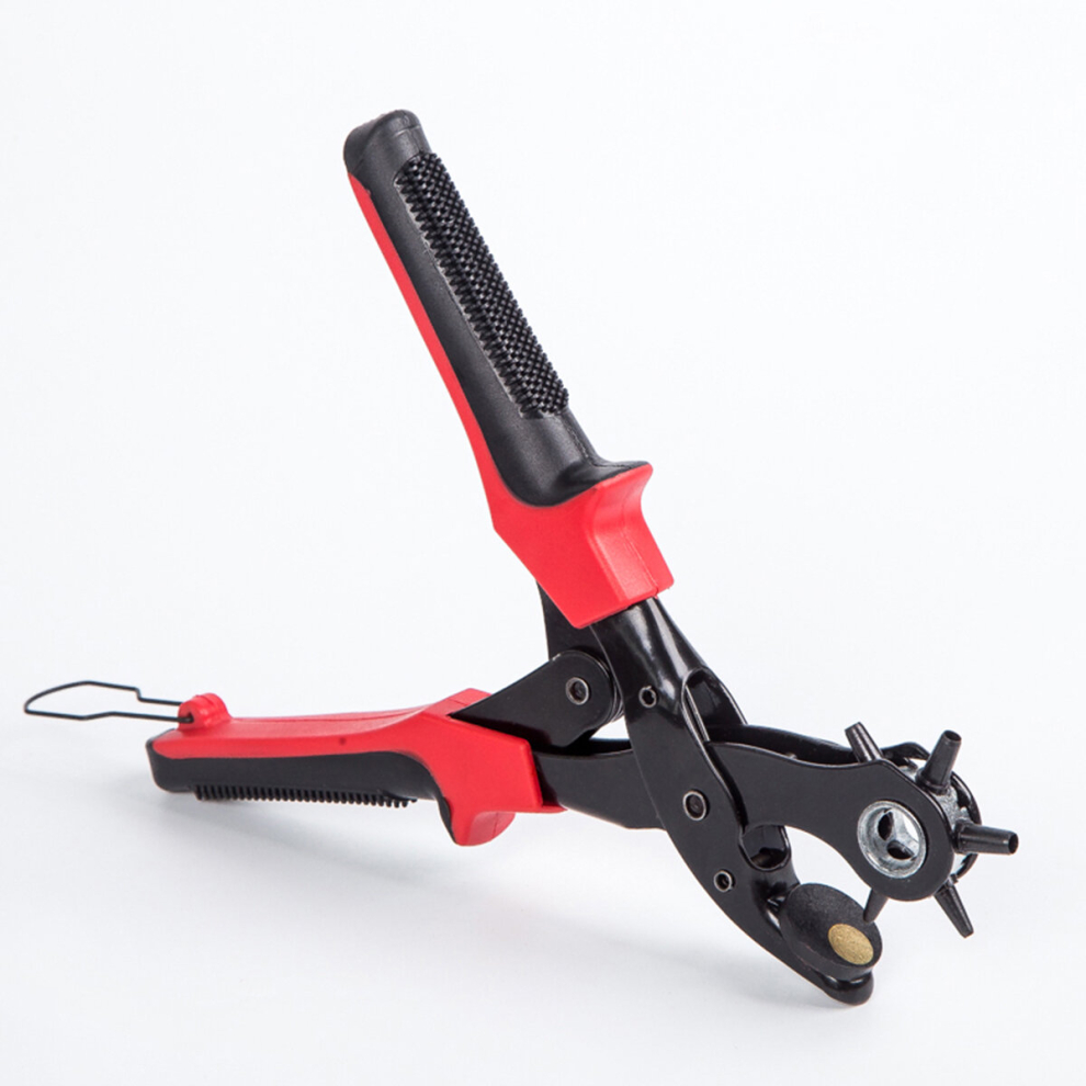 9Inch Heavy Duty Leather Hole Punch Hand Pliers Belt Holes Punches 6 Sized 817211059037