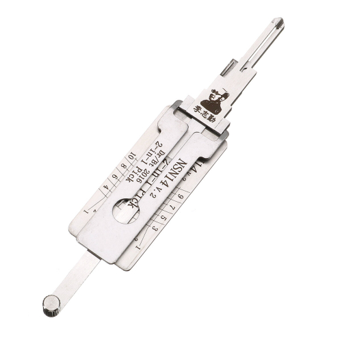 NSN14 Dr/Bt 2-in-1 Car Door Lock Pick & Decoder Unlock Tool for Auto Locksmiths