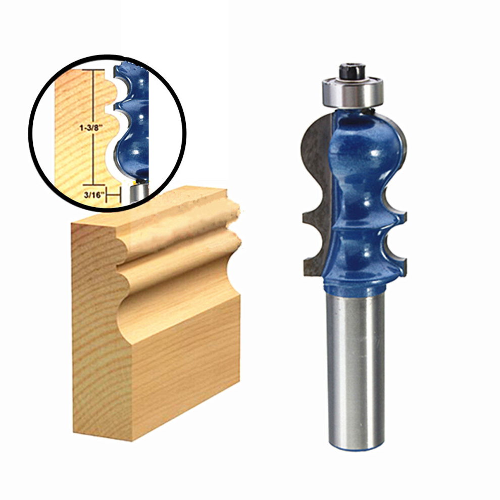 Drillpro Rb25 1/2 Inch Shank Router Bit Carbide Woodworking Cutter Engraving Trimming 6901251399407