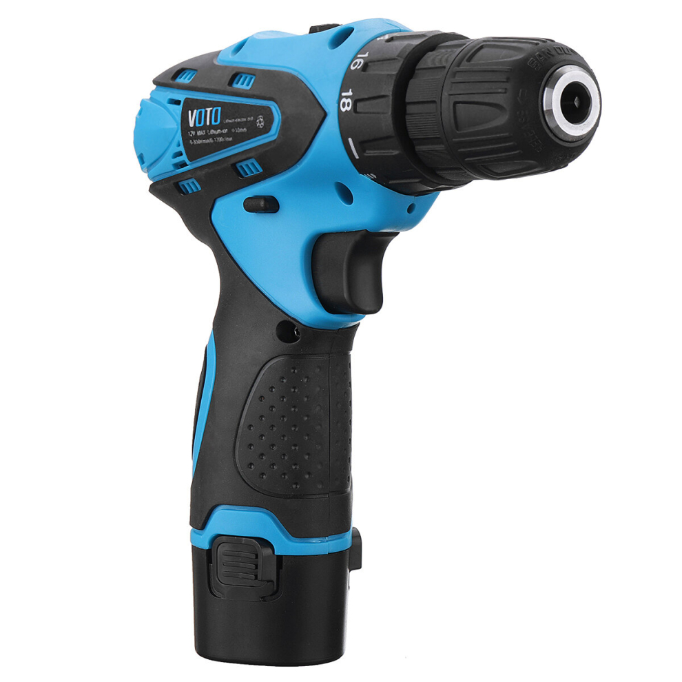 Voto 12V Cordless Power Drill Driver Screw 2 Speed Lithium-Ion Electric Screwdriver With Battery 300743167368