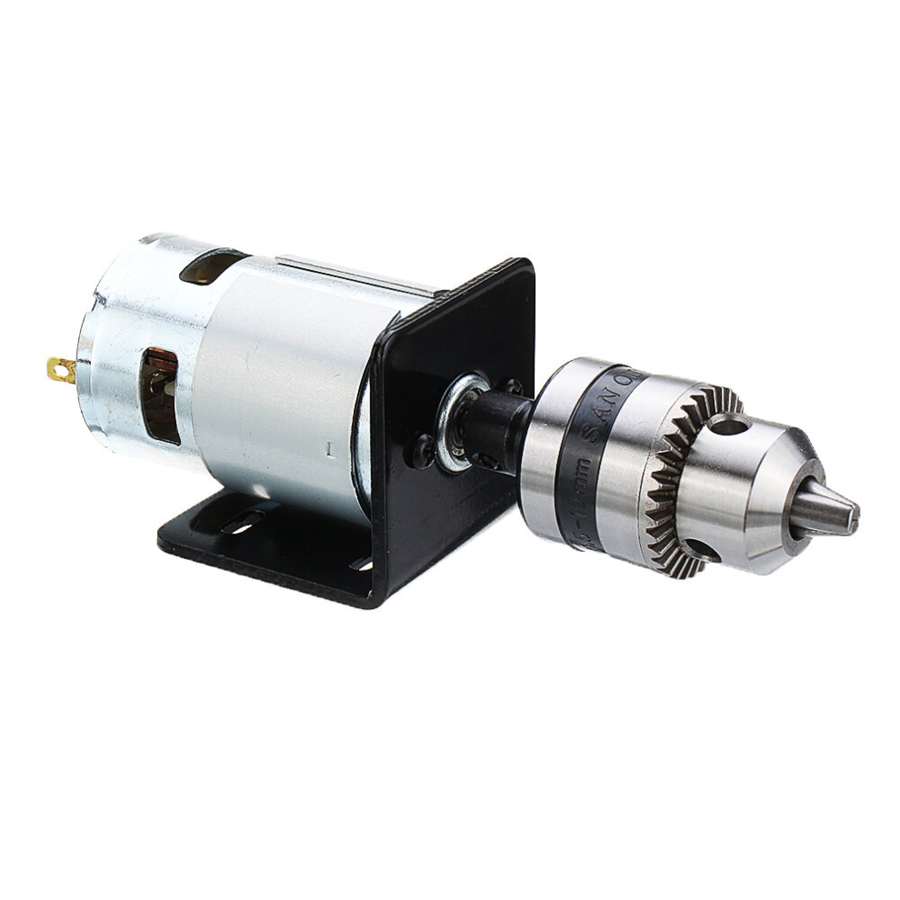 Machifit Dc 12V Lathe Press 775 Motor With Miniature Hand Drill Chuck And Mounting Bracket 6908256158312
