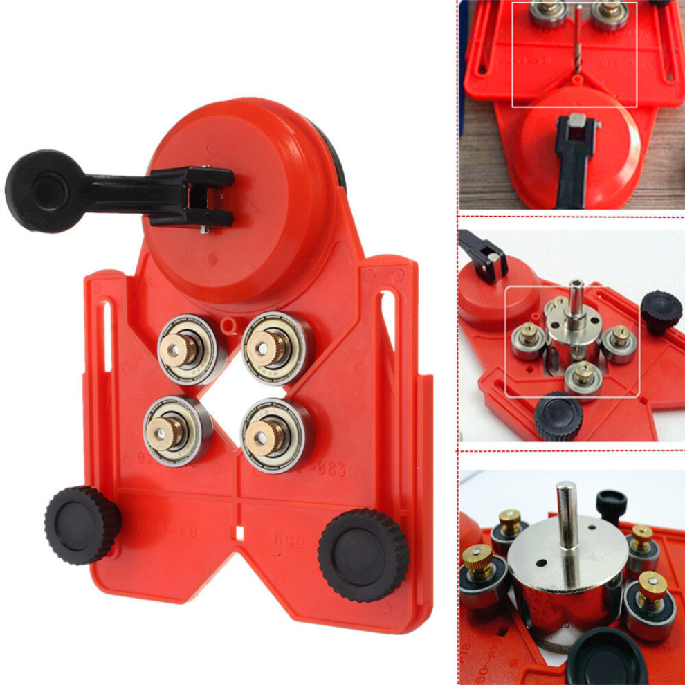 Adjustable 4-83Mm Diamond Opening Locator Drill Bit Glass Hole Saw Cutter With Vacuum Base Sucker 784958650011