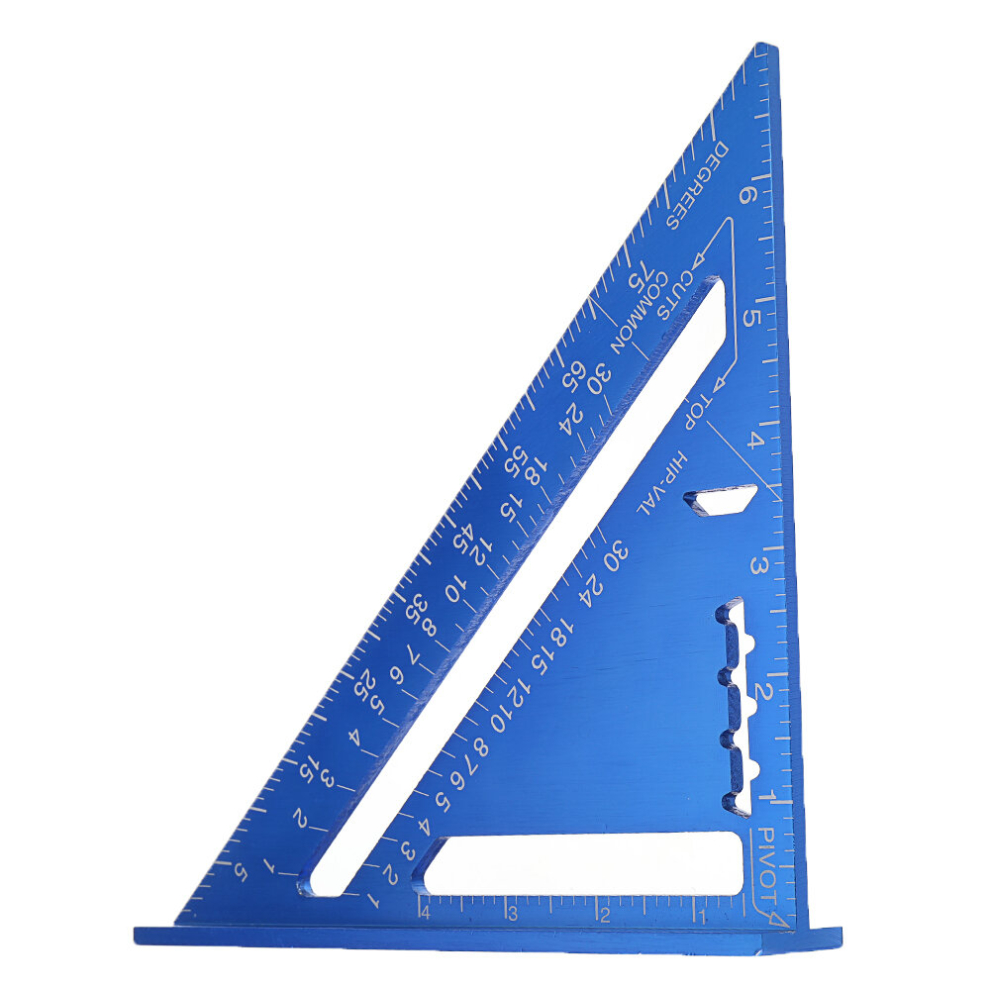 7 Inch Aluminum Alloy Speed Square Rafter Triangle Ruler Woodworking Carpenters Marking Measuring Tool 5905920939100