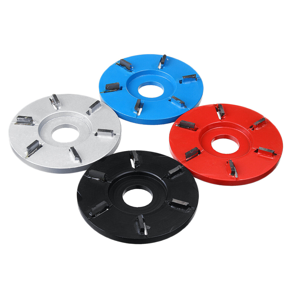 Flat 6-tooth Woodworking Plane Carving Disc Milling Cutter For 22mm Angle Grinde