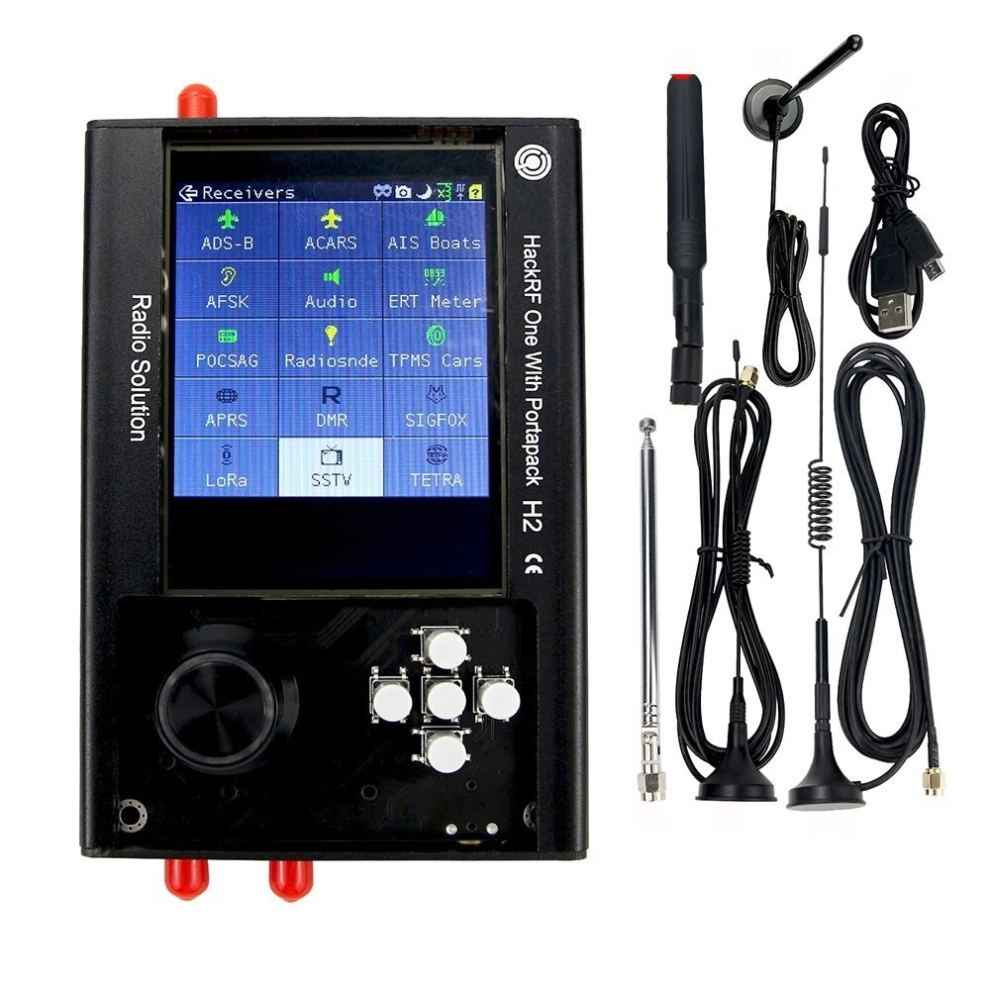Portapack H2 For Hackrf One Sdr 1Mhz-6Ghz Â Fully Assembled With Antennas, Built-In Battery, Lcd Touchscreen, Standalone Sdr 6906142422554