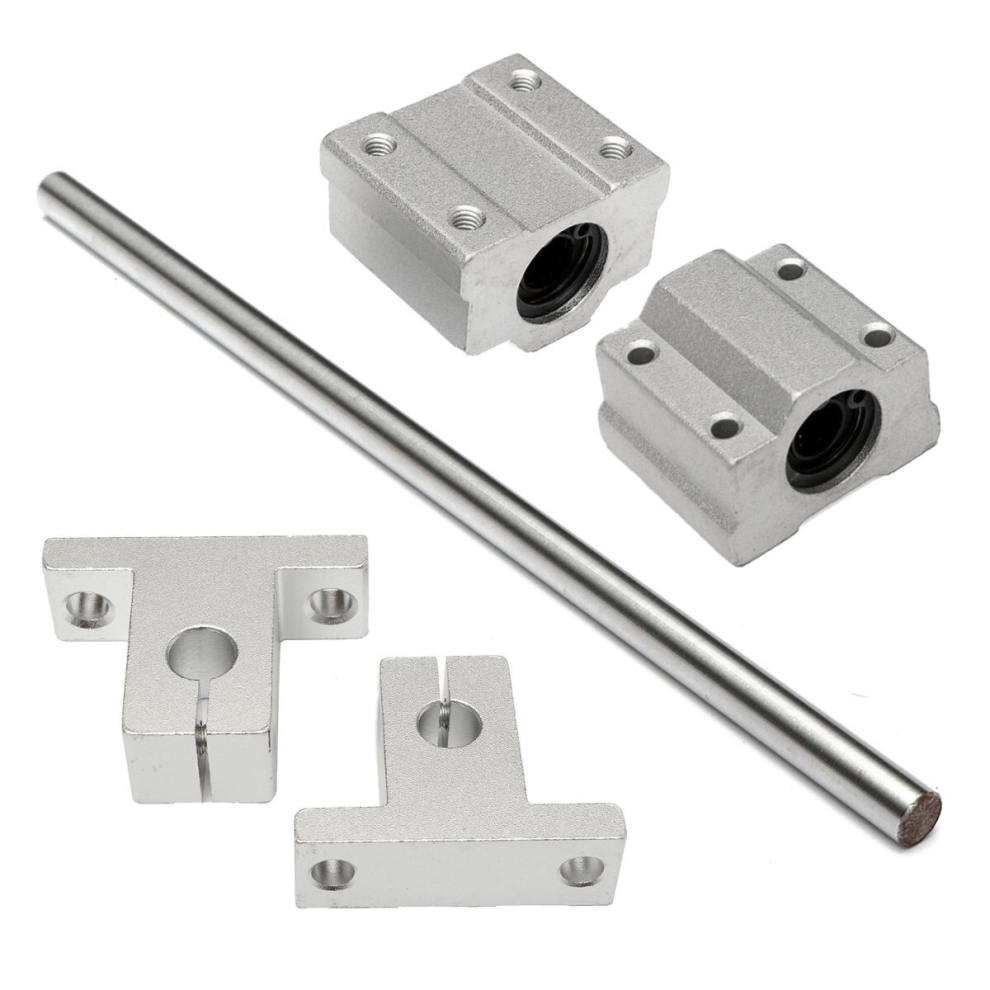 Machifit Scs8uu/Sk8 8Mm Shaft 200-1000Mm Length Optical Linear Rail Guide Support Cnc Set 3480563829114