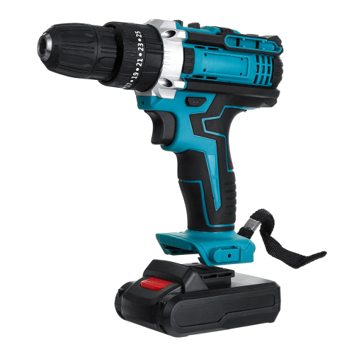 48V Electric Drill Driver Power Drills W/ 1 Or 2 Battery LED Light 18 + 2 Speed Forward/Reverse switch 1