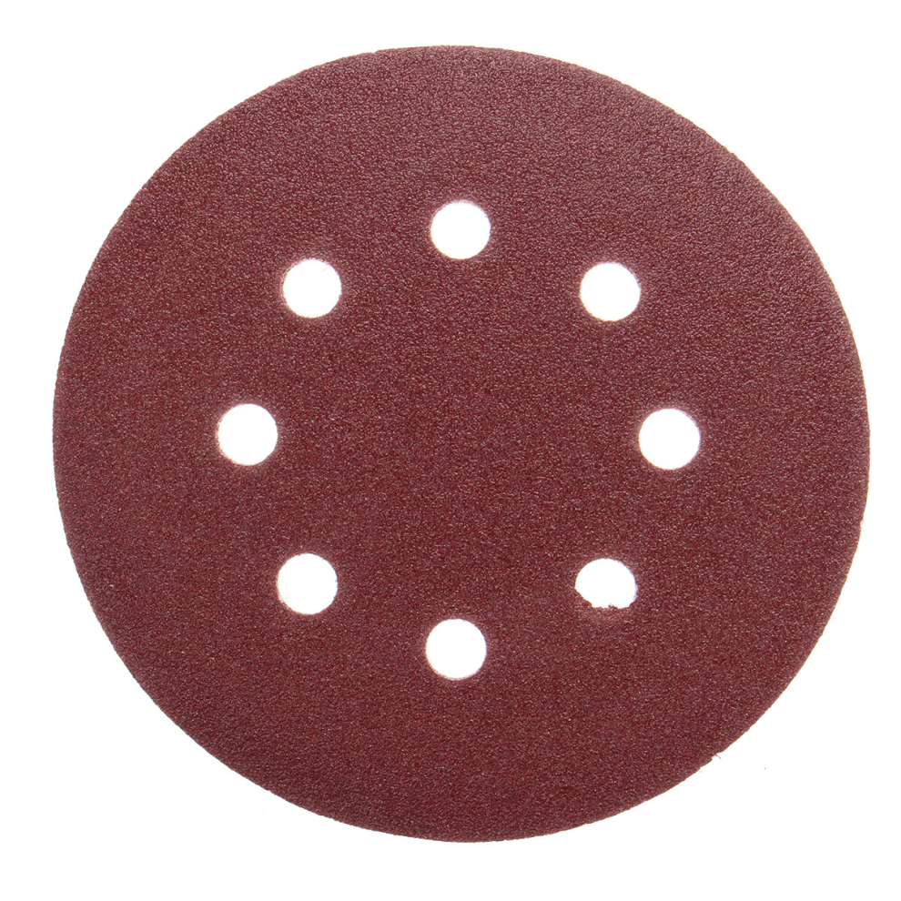 100Pcs 5 Inch 8 Holes Abrasive Sandpaper Sanding Discs 125Mm 40-240 Grit Sanding Paper 6999704115230