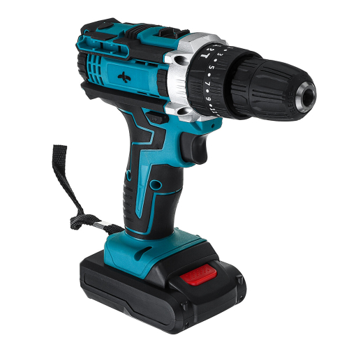 48V Electric Drill Driver Power Drills W/ 1 Or 2 Battery LED Light 18 + 2 Speed Forward/Reverse switch 2