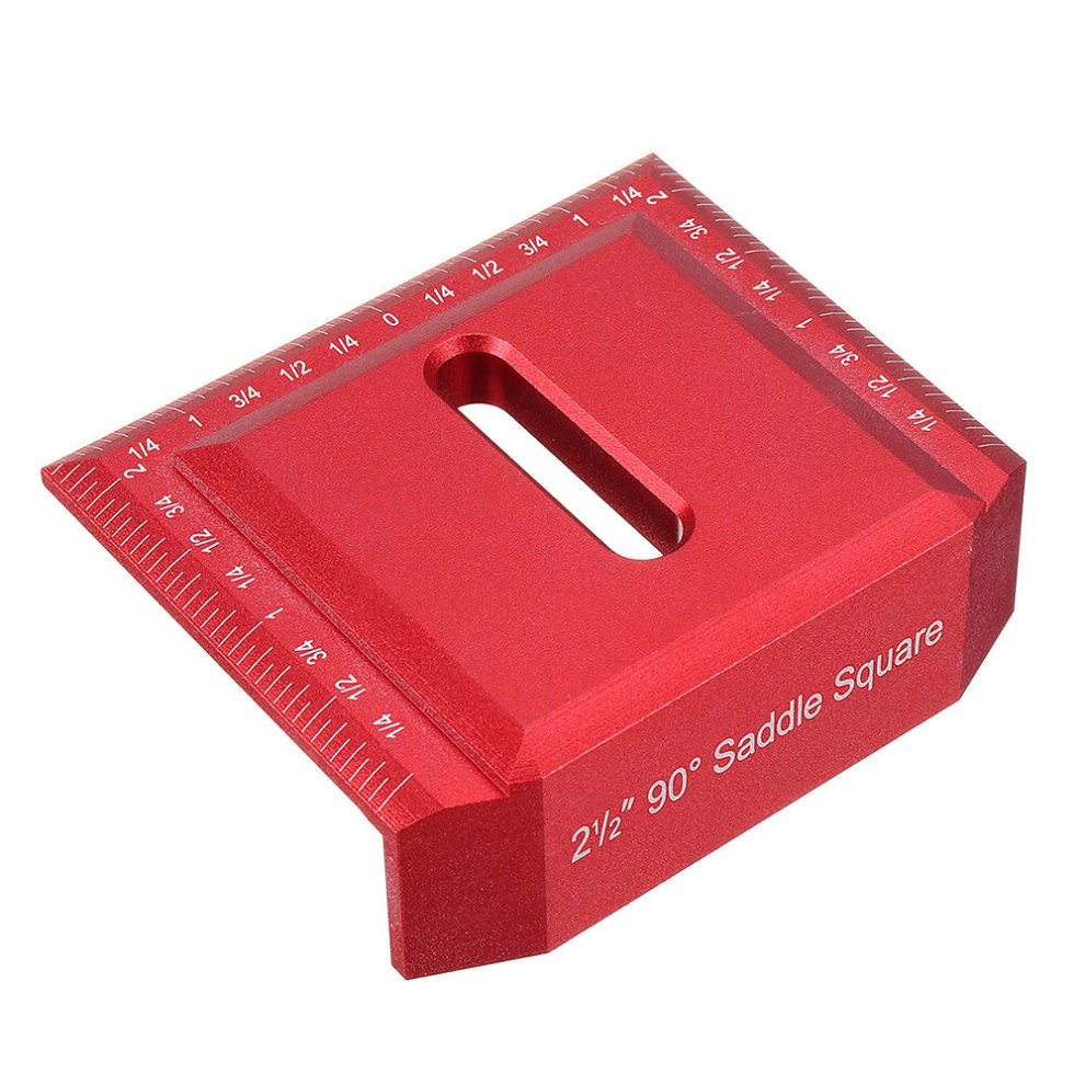 Aluminum Alloy 45/90 Degree Scribing Ruler Saddle Square Woodworking Measuring Marking T Ruler Bend Ruler 6900068503045