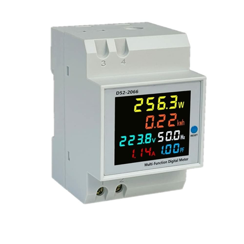 Ac40v~450V 100A Digital Single Phase Energy Meter Tester Electricity Usage Monitor Power Voltmeter Ammeter 6904929337718