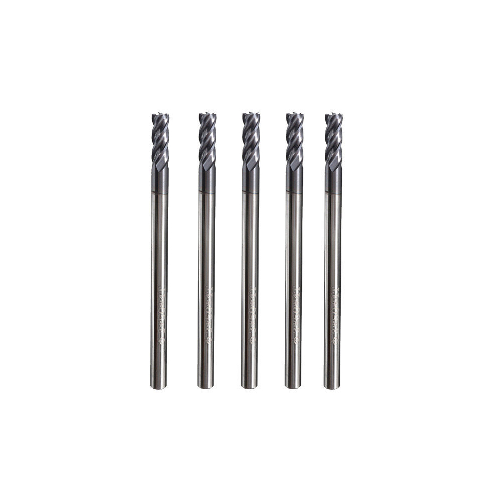 5Pcs 4 Flutes 3Mm Shank Tungsten Carbide End Mill Cutter Hrc50 Cnc Tool 8480311731589