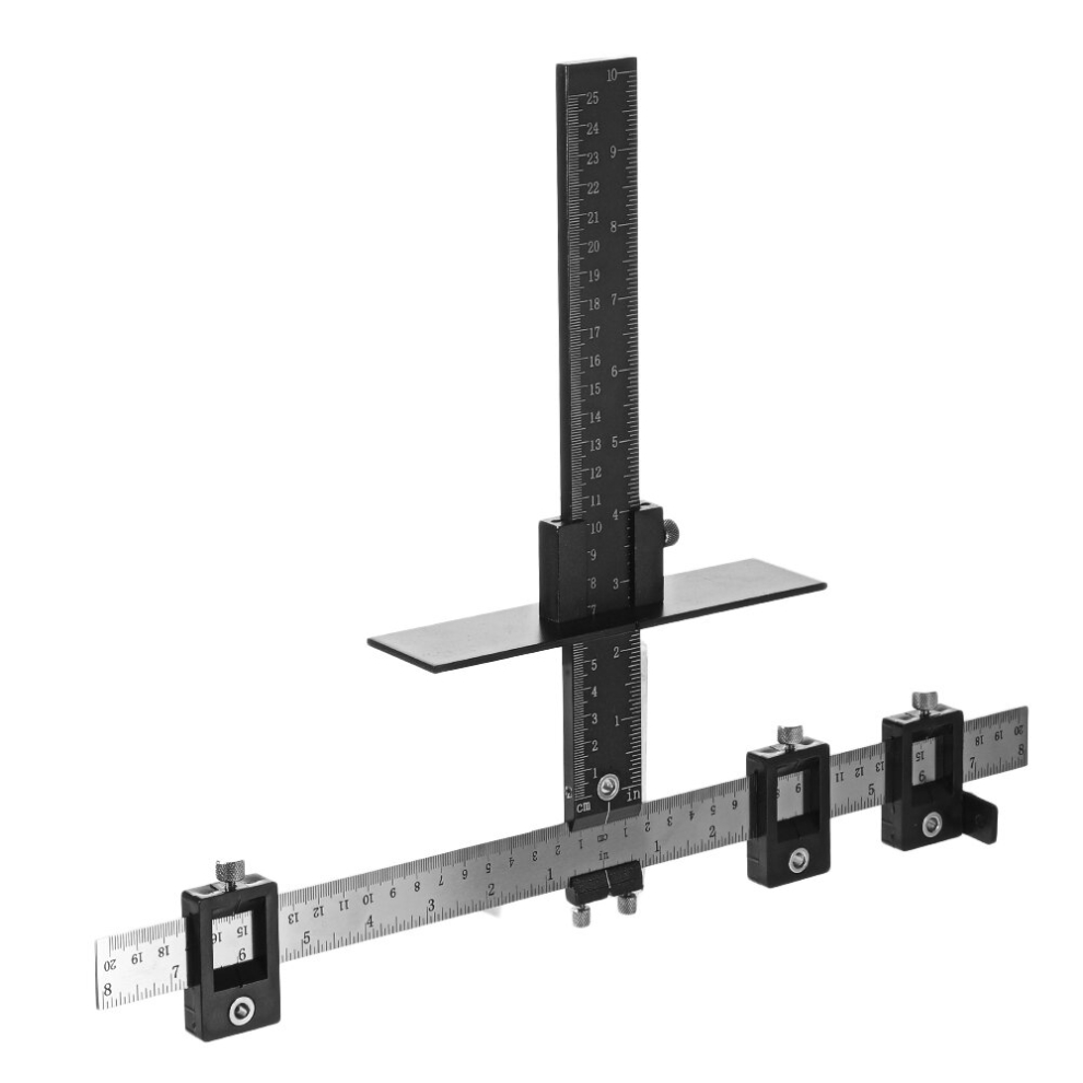 Aluminum Alloy Metric/Inch Cabinet Hardware Jig 5Mm Drill Guide Cabinet Handle Template Jig 6900067187628