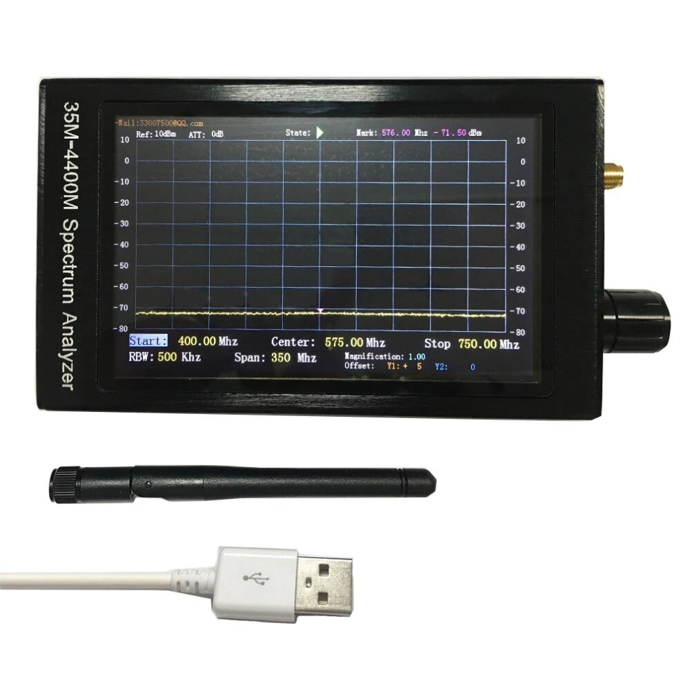 35M-4400M 4.3 Inch Lcd Screen Professional Handheld Simple Spectrum Analyzer Measurement Of Interphone Signal T0556 787811990705