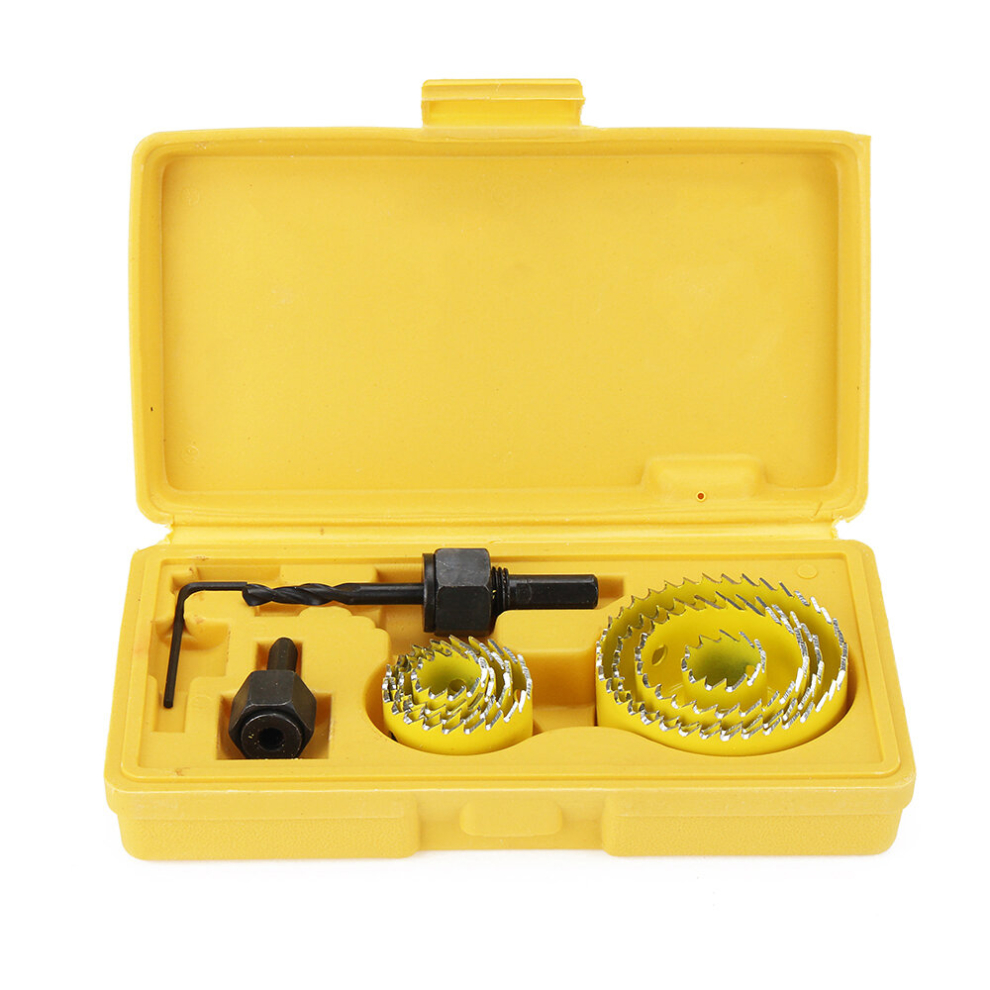 11/16Pcs 19-127Mm Alloy Woodworking Hole Saw Cutter Gypsum Board Pvc Wood Plate Reamer Hole Distance Set 6900057323708