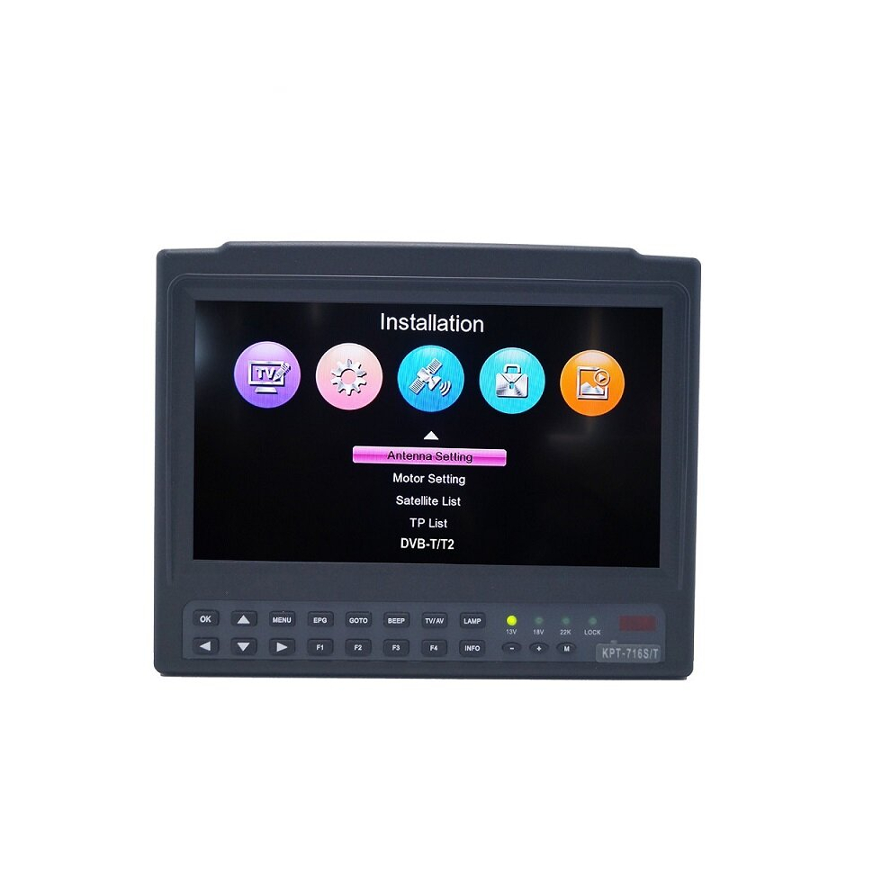 Kpt-716Ts Dvb-S2 Dvb-T2 Satellite Finder Meter Hd Satellite Tv Receiver Mpeg-4 Modulator 791304738286