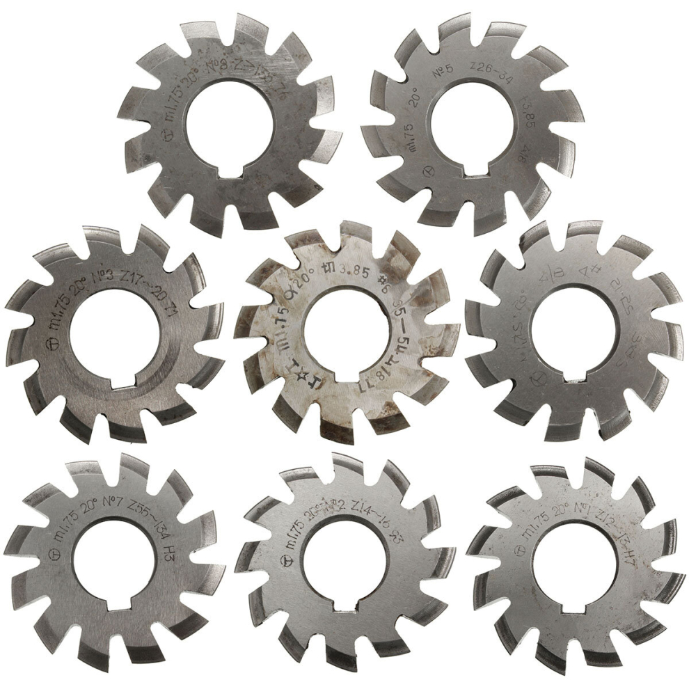 Module 1.75 Pa20 Hss #1-8 Involute Gear Milling Cutter Inside Bore 22Mm 413963890173