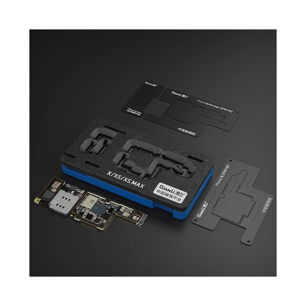 Qianli Middle Layer Reballing Platform For Phone 11 X Xs Xsmax Motherboard Bga Reballing Fixture Pcb Holder Jig Board Platform 6900072184186