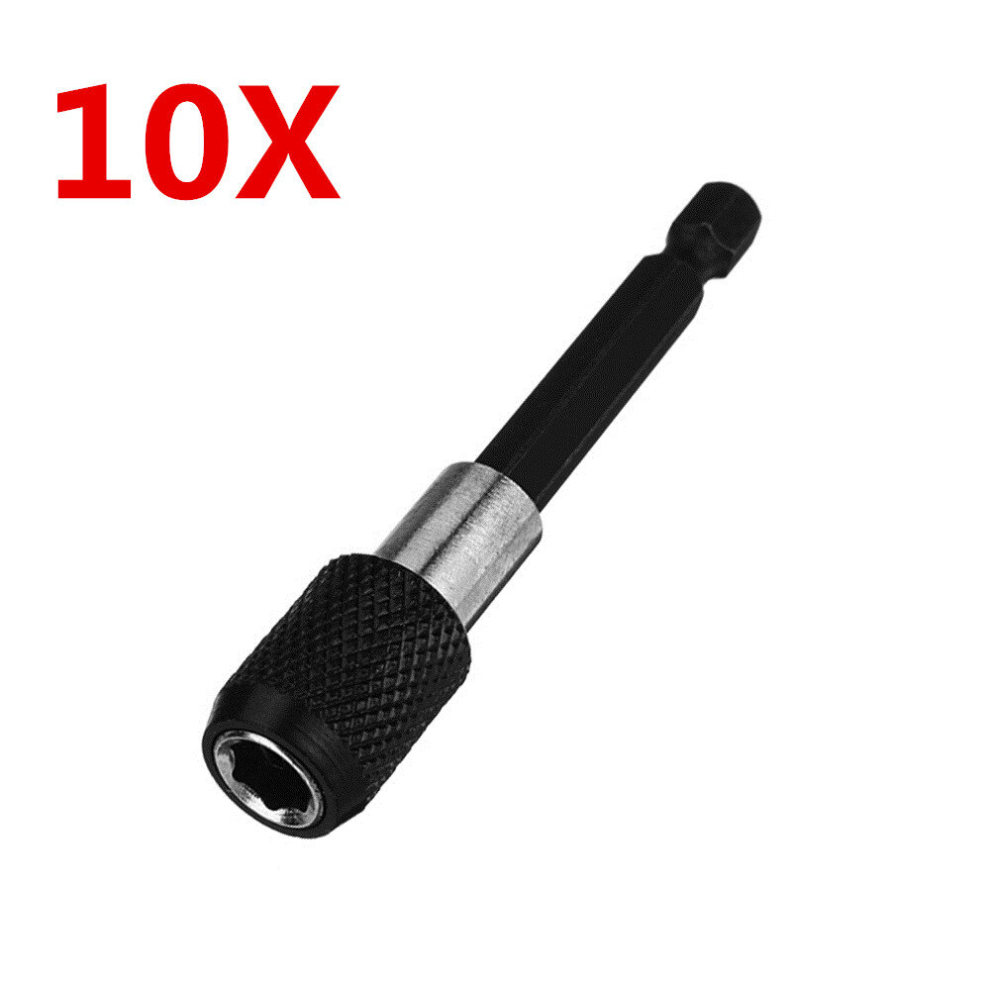 Drillpro 10Pcs 75Mm 1/4 Inch Hex Screwdriver Bit Holder Quick Release Extension Bar 6900746132369
