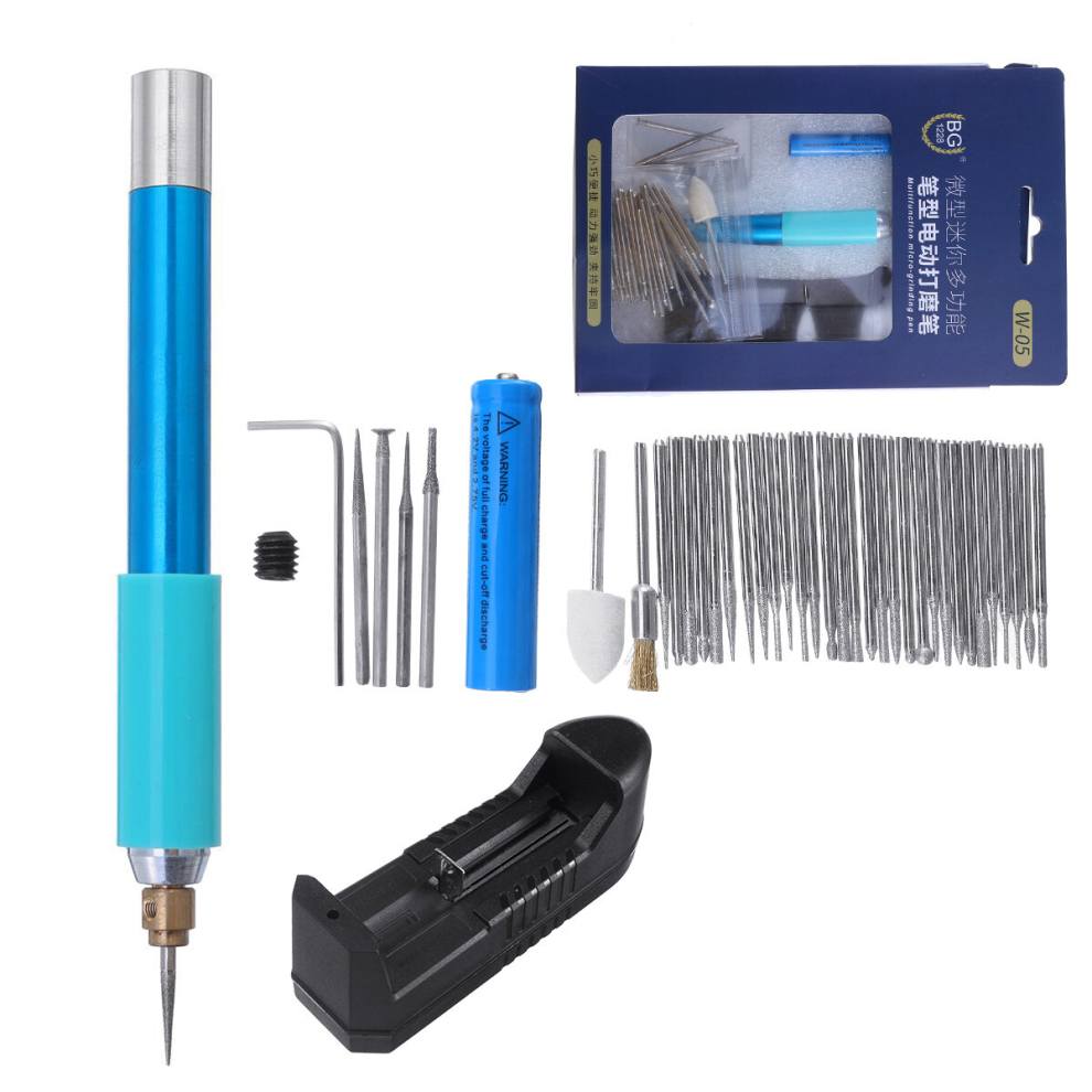 Cordless Electric Engraving Pen 1000Ma Rechargeable Engraver Sander Polisher 791177552613