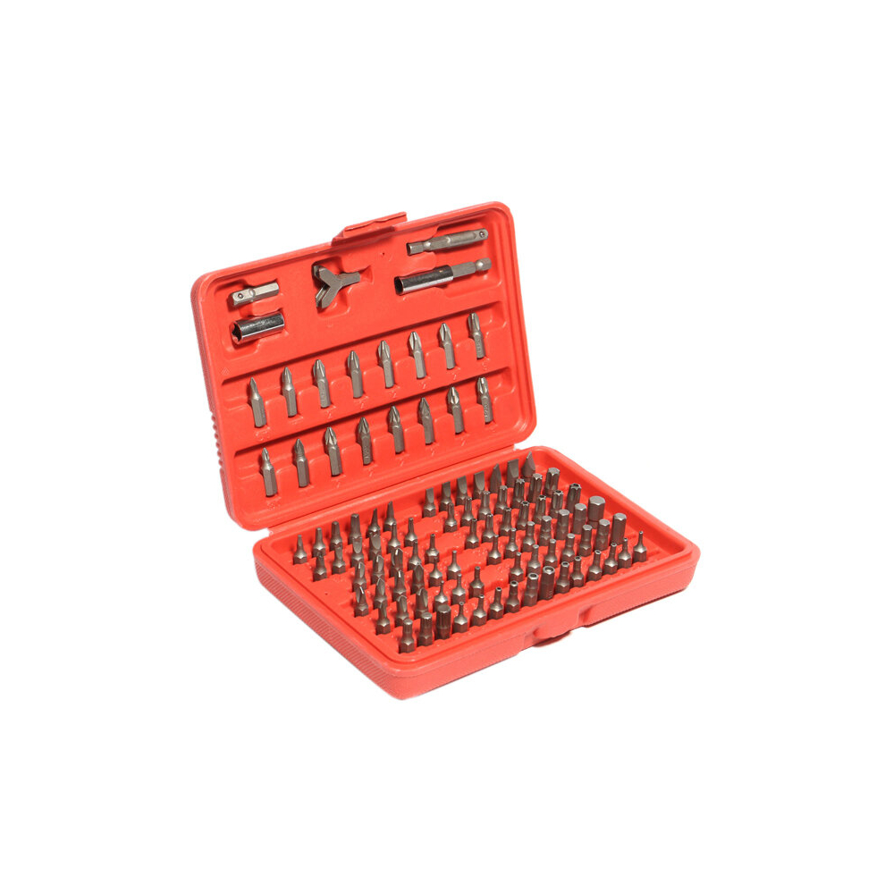 100Pcs Chrome Vanadium Security Screwdriver Tamper Proof Torx Hex Bit Set W/ Case 694979033048