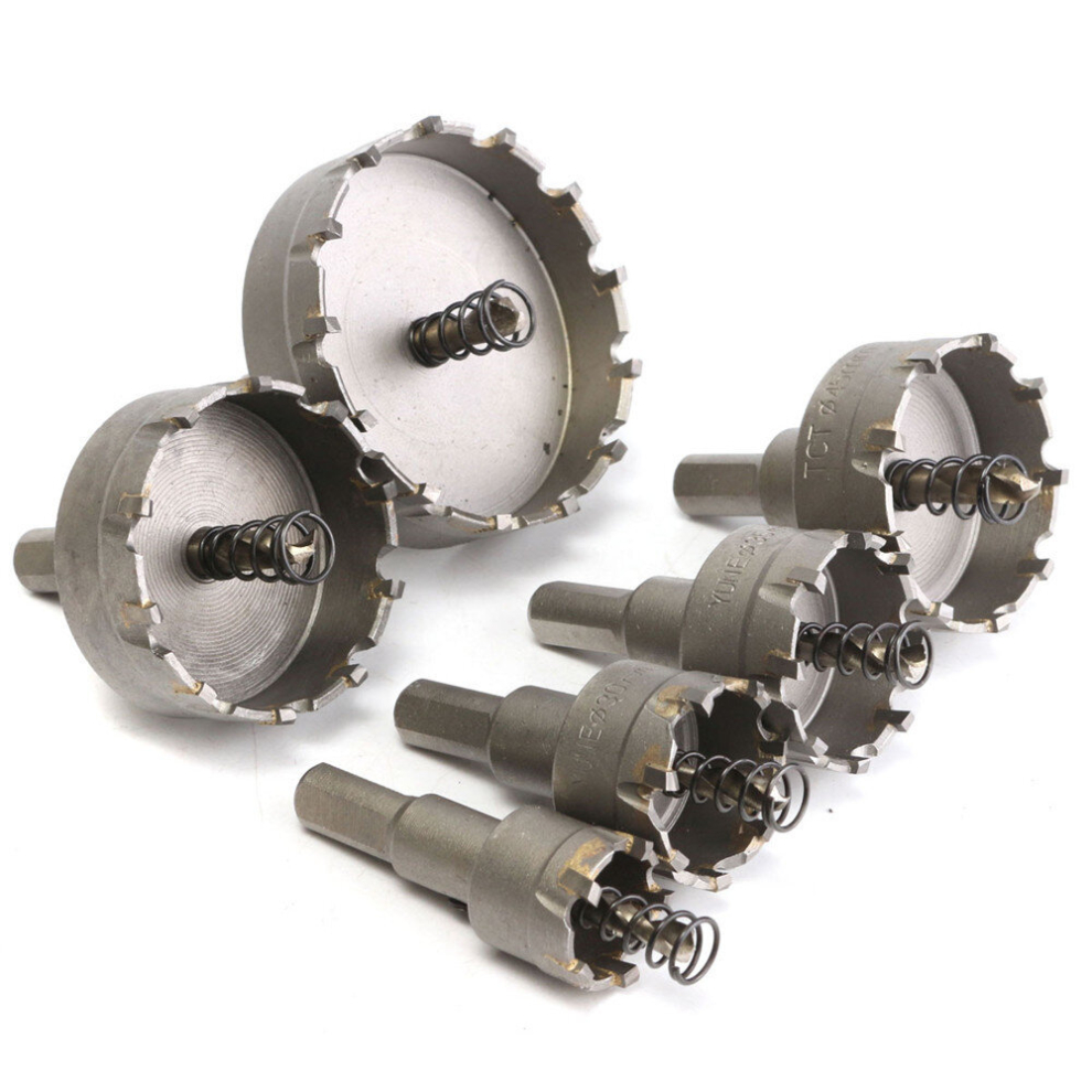 6Pcs 22 To 65Mm Carbide Drill Bits Hole Saw Cutter 7080037493900