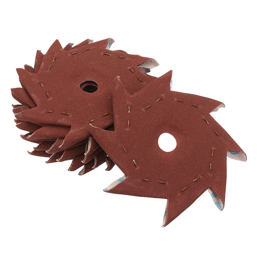 50Pcs 80/120/180/240/320 Grit Octagonal Abrasive Sandpaper Double Layer Sanding Buffing Tool 611994324012