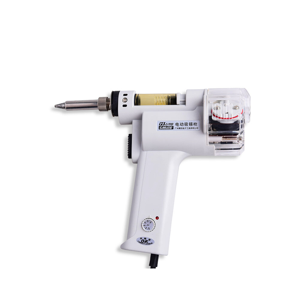 Gj S-998P 220V 100W Electric Vacuum Double-Pump Solder Sucker Desoldering Gun Soldering Iron 791177502335