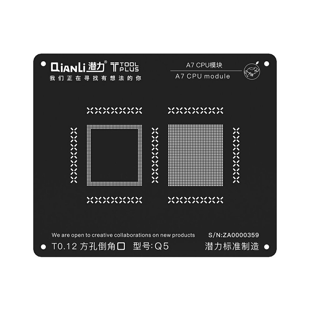 Qianli Cpu Module Motherboard Reballing Kit Stencils Tin Planting Network Steel Net Repair Tool For Phone 5S/6/6S/7/7P/8/8P A7 A8 A9 A10 A11 3345535926218