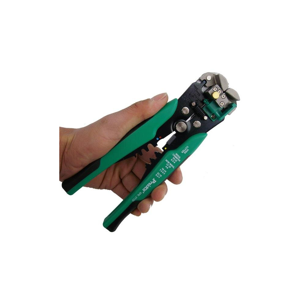Proskit 8Pk-371D Multifunctional Automatic Wire Stripper Crimping Pliers Wire Cutter Awg 10-24 Gauge 791177496658