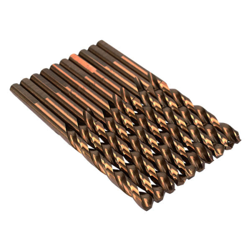 10pcs M35 1/4 Inch Shank Triangle Shank Cobalt Twist Drill Bits 2
