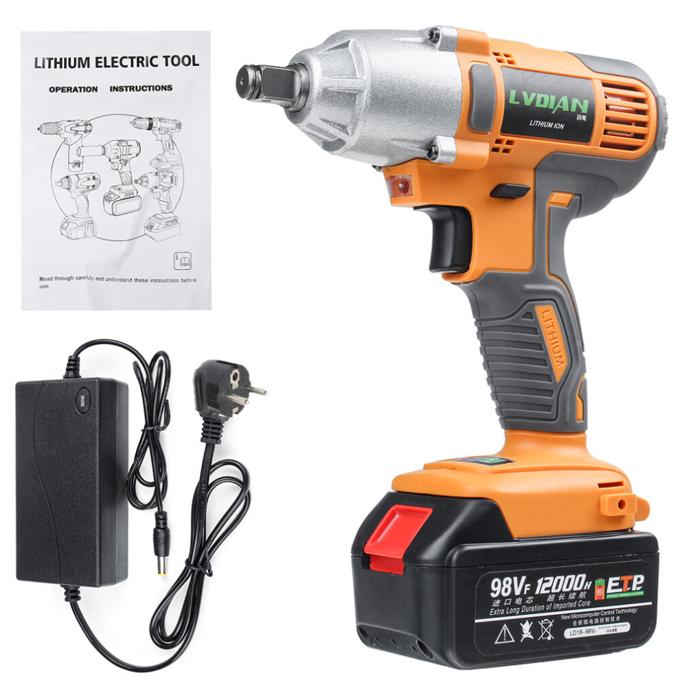 98Vf 320Nm 12000Mah Cordless Electric Impact Wrench Drill Electric Screwdriver 300742200462