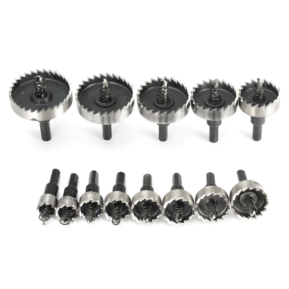 13Pcs 16-53Mm Hss Hole Saw Cutter 16/18/20/22/25/26/28/30/35/40/45/50/53Mm Hole Saw Drill Bits Set 300742231565