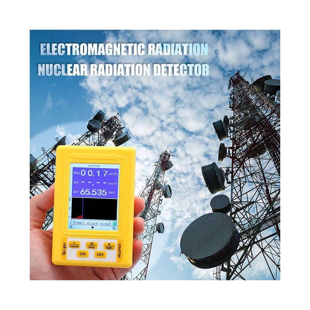 Br-9C 2-In-1 Handheld Portable Digital Display Electromagnetic Radiation Nuclear Radiation Detector Geiger Counter Full-Function 791730193017