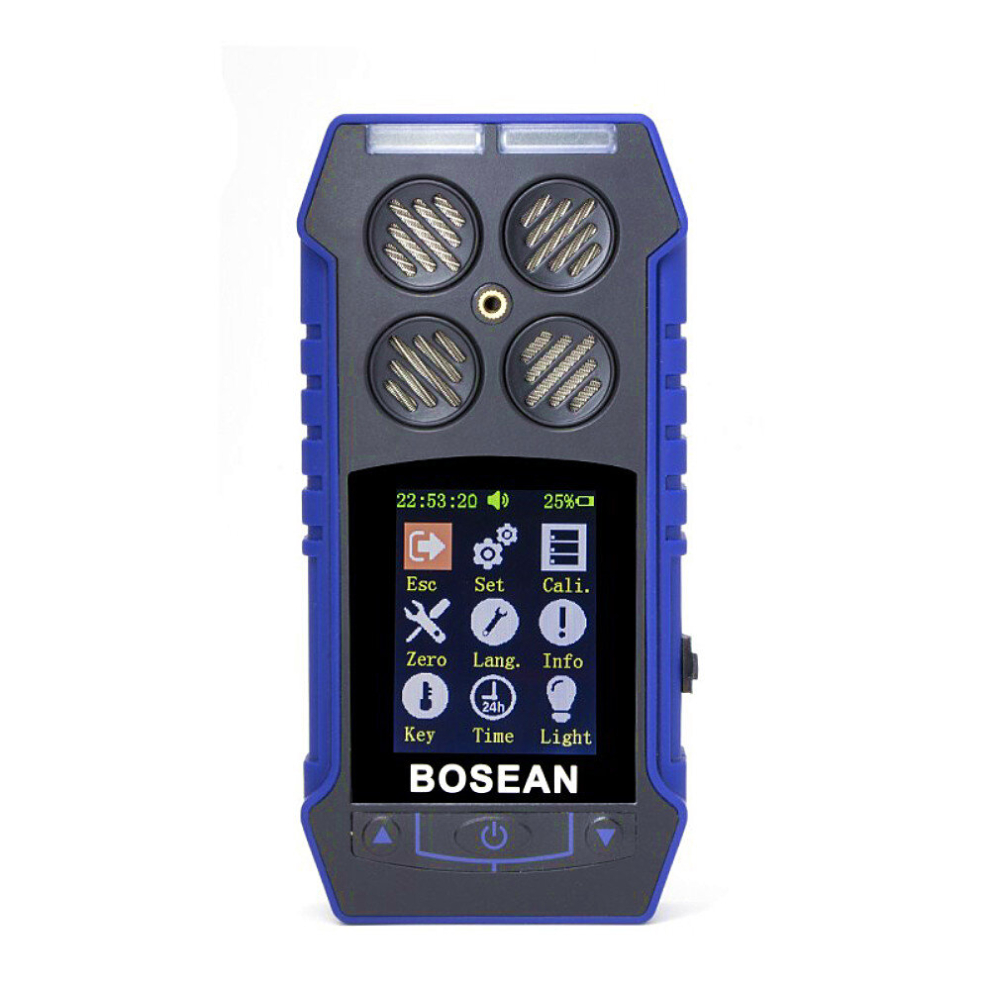 Bh-4S 4 In 1 Combustible Gas Detector Oxygen O2 Carbon Monoxide Hydrogen Sulfide Toxic And Harmful Gas Concentration Detector Leak Detector 3796737131748