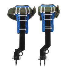 Tree Climbing Spike Set Safety Belt W/Gear Adjustable Lanyard Stainless Steel Climbing Tool
