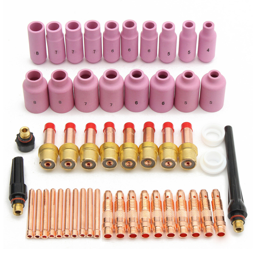 51Pcs Tig Kit/Tig Welding Torch Accessories Consumables Fit For Wp 17 18 26 911686889967