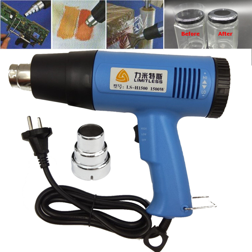 220V Eu Plug 1500W Adjustable Hot Air Gun Volume Electric Heat Gun 791177506746