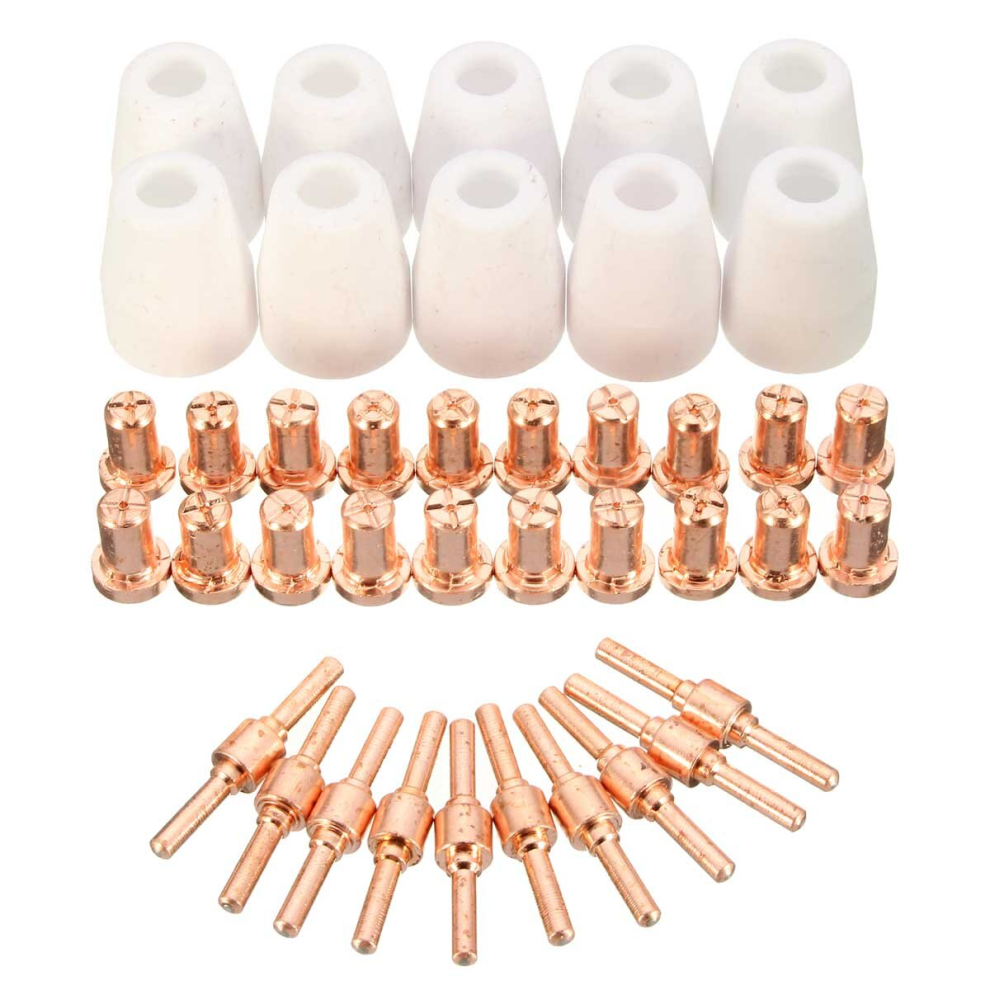60Pcs Air Plasma Cutter Consumables Extended Fit Pt31 Lg40 Torch Cut-50D 791177508320