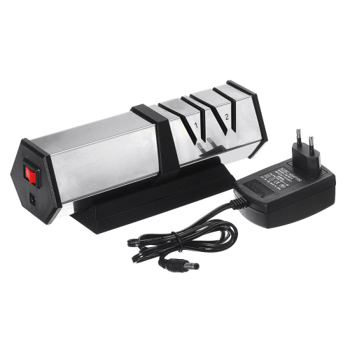 Red or Black Electric Knife Sharpener 2-Stage Diamond Ceramic Coated Sharpening System 1
