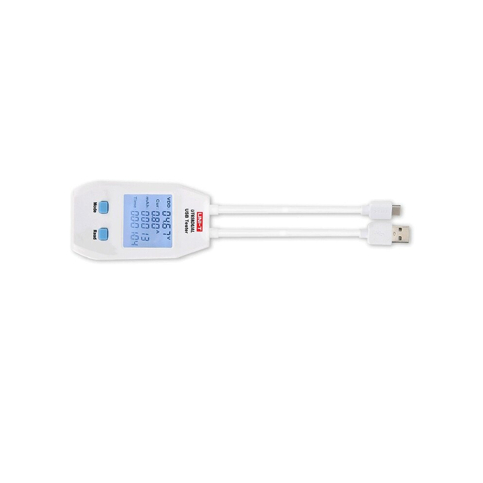 Uni-T Ut658dual Type A + Type C Electric Usb Voltage Safety Tester Voltmeter Amperemeter Charger Capacity Meter Volt Current Ut658d 9075782897200